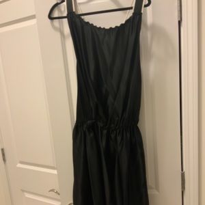 Dolce and Gabbana black silk dress